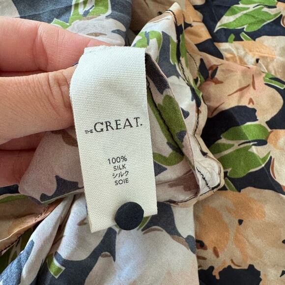 THE GREAT. The Parish Dress in Victorian Rose - Picture 10 of 10